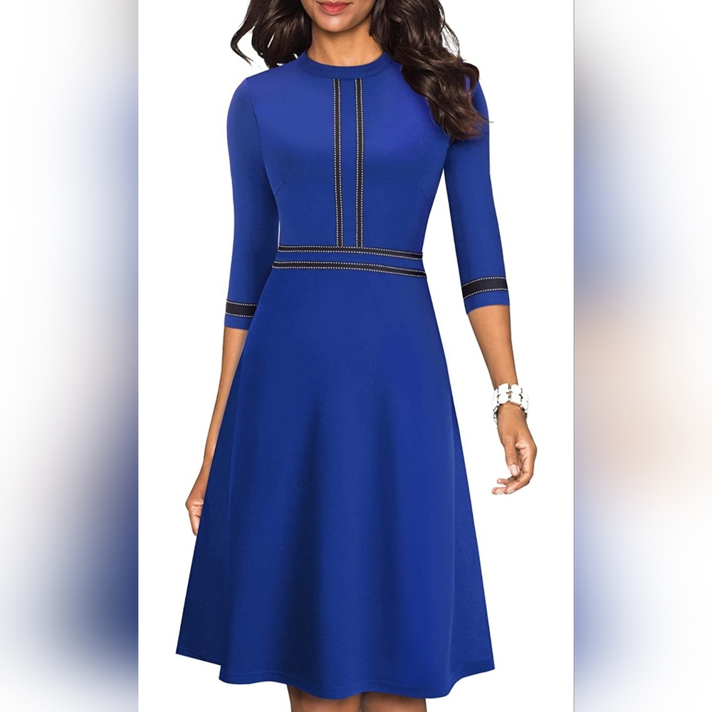Homeyee Cobalt Blue dress size 10